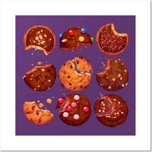 Delicious cookies set Posters and Art